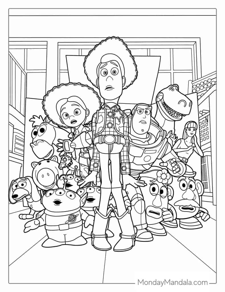 34 toy story coloring pages (free pdf printables)